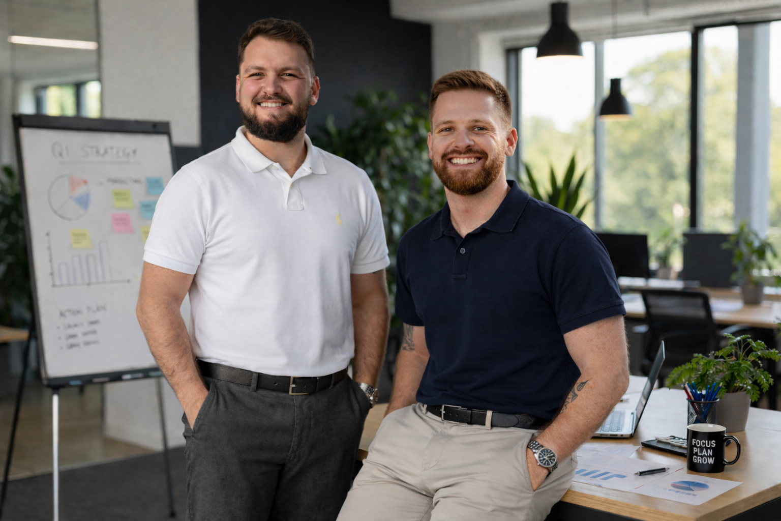 Landscape Matthijs en Dennis voor bureau